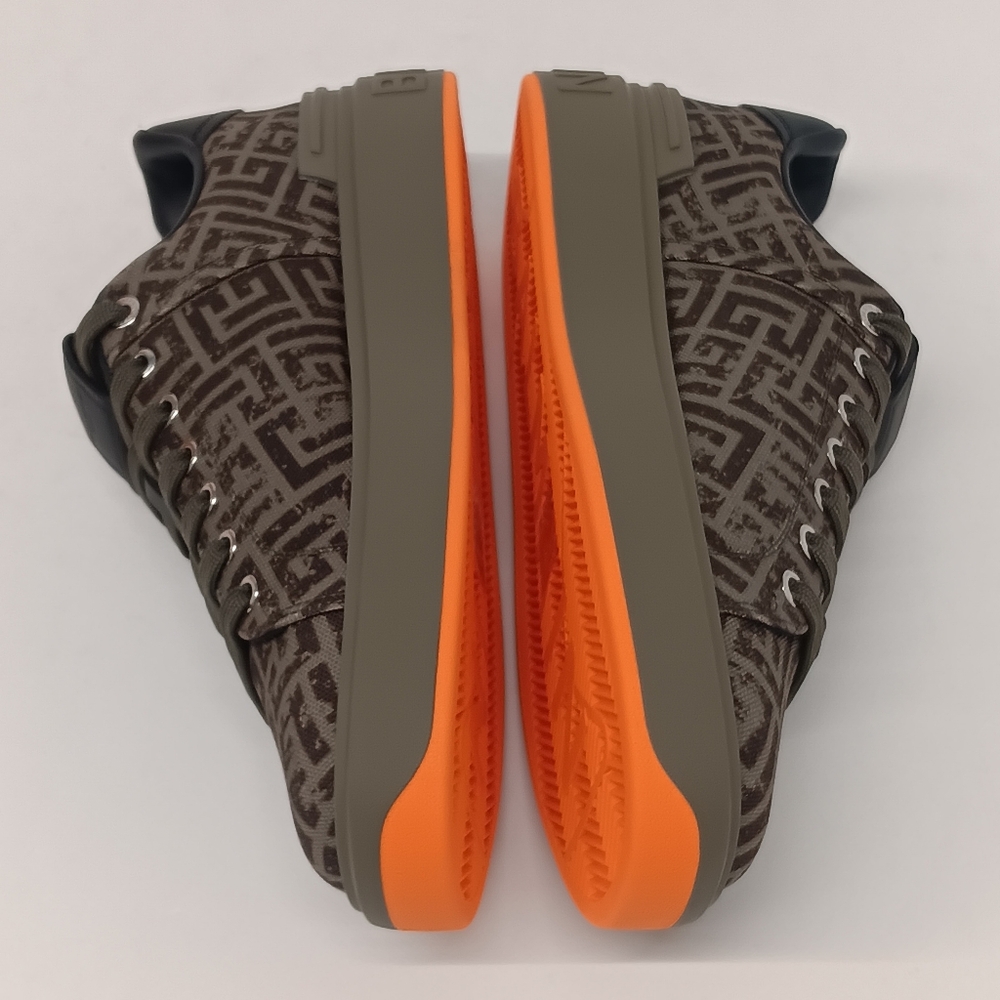 Balmain Men's Monogram Jacquard B-Court Low Top Sneakers - Picture 5 of 16